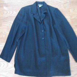 Sag Harbor Lightweight Jacket Black Size M Longer Style